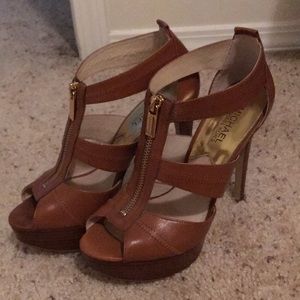 Michael by michael kors zippered heels